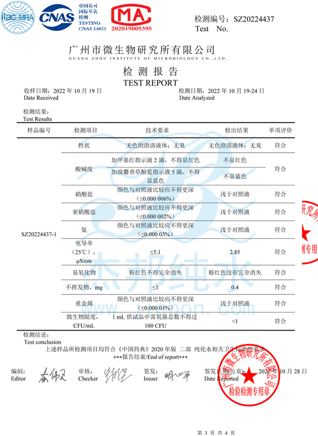 水质检测报告2